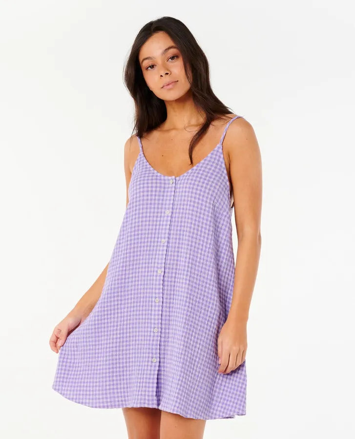 Rip Curl Premium Surf Check Cover Up - Purple