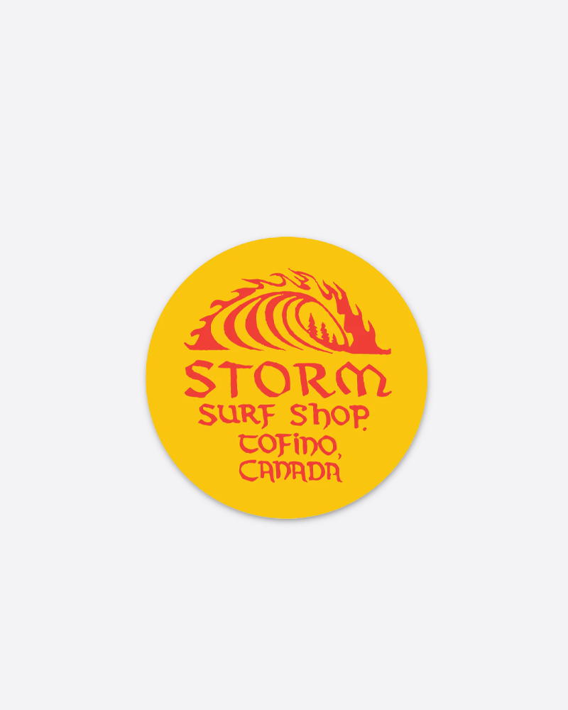 Storm Classic Wave Circle Sticker