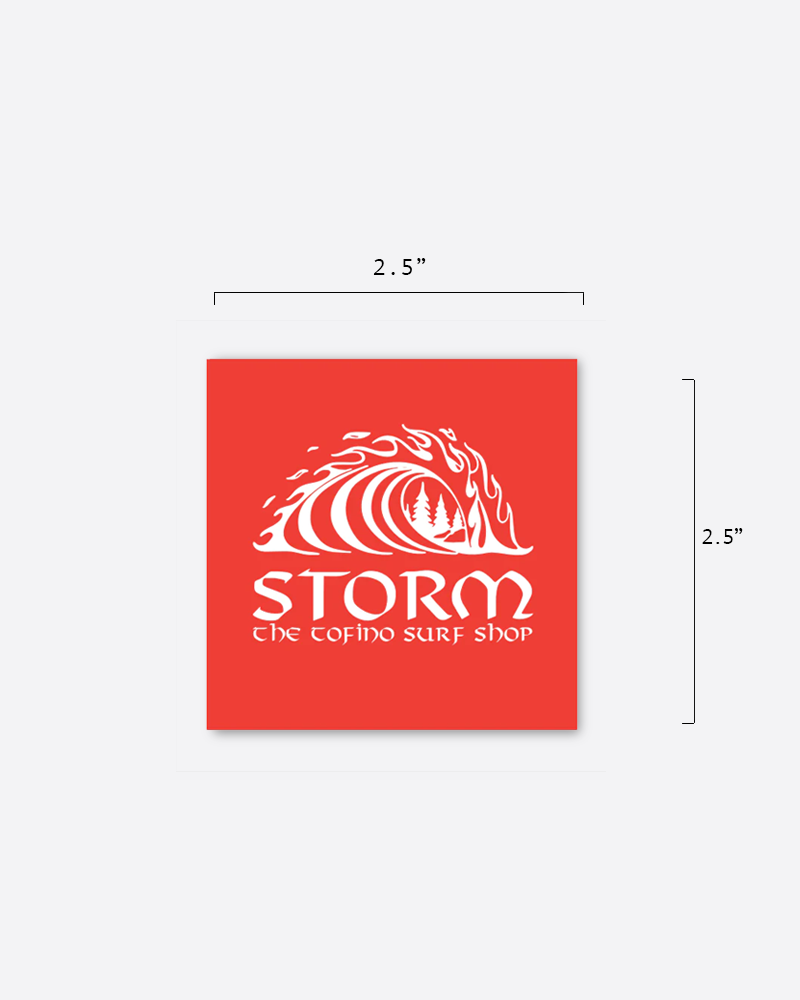 Storm Classic Wave Square Sticker