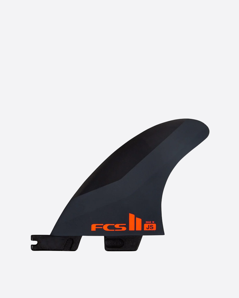 FCS II JS (Jason Stevenson) PC Charcoal/Red Tri-Quad Fins