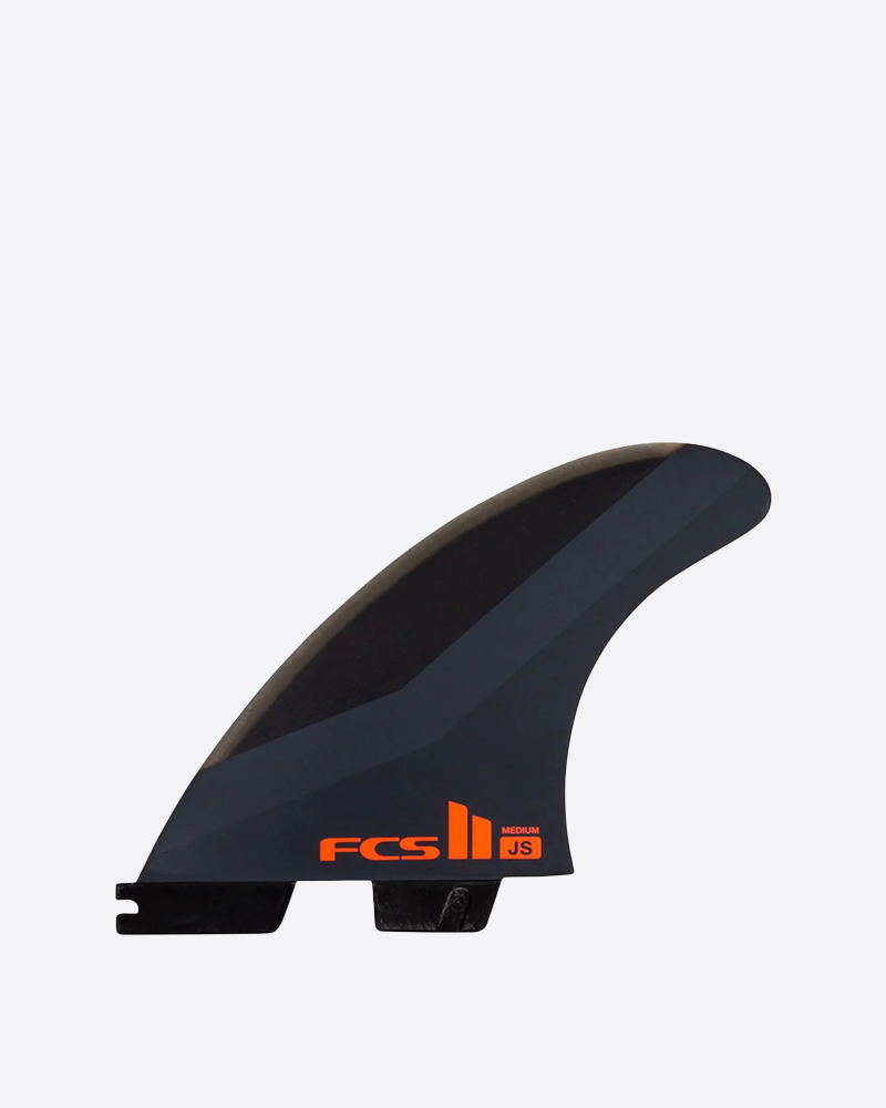 FCS II JS (Jason Stevenson) PC Charcoal/Red Tri Fins