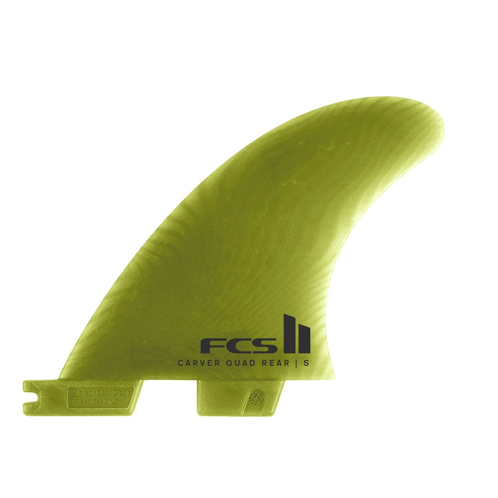 FCS II Carver Neo Glass Eucalyptus Quad Rear Fins