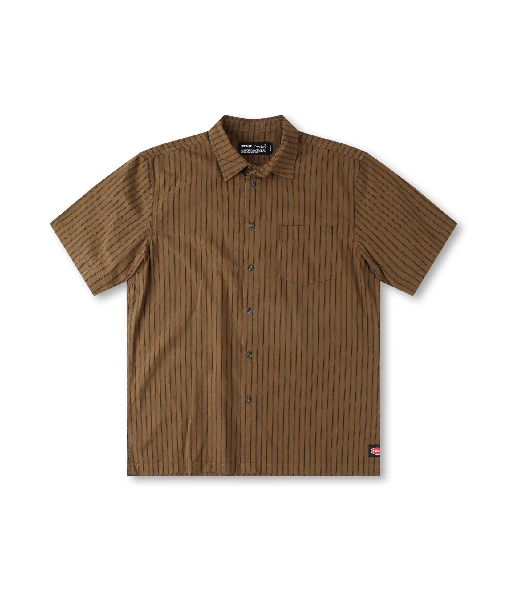 Former Reynolds Stripe S/S Shirt - Bark