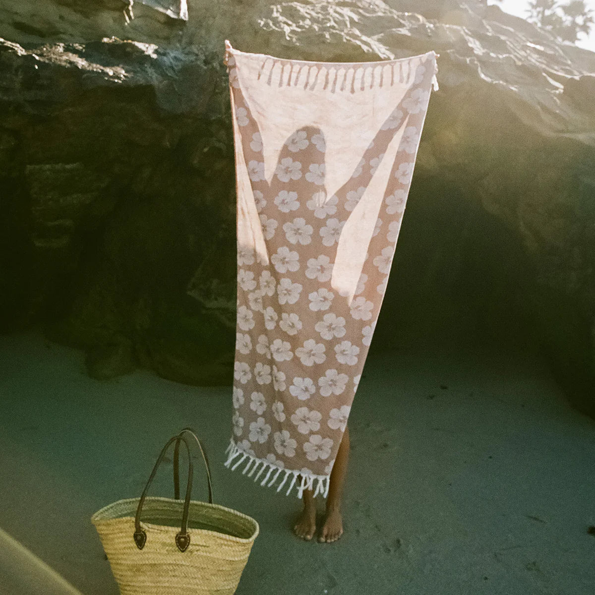 Slow Tide Hau Turkish Towel - Fawn
