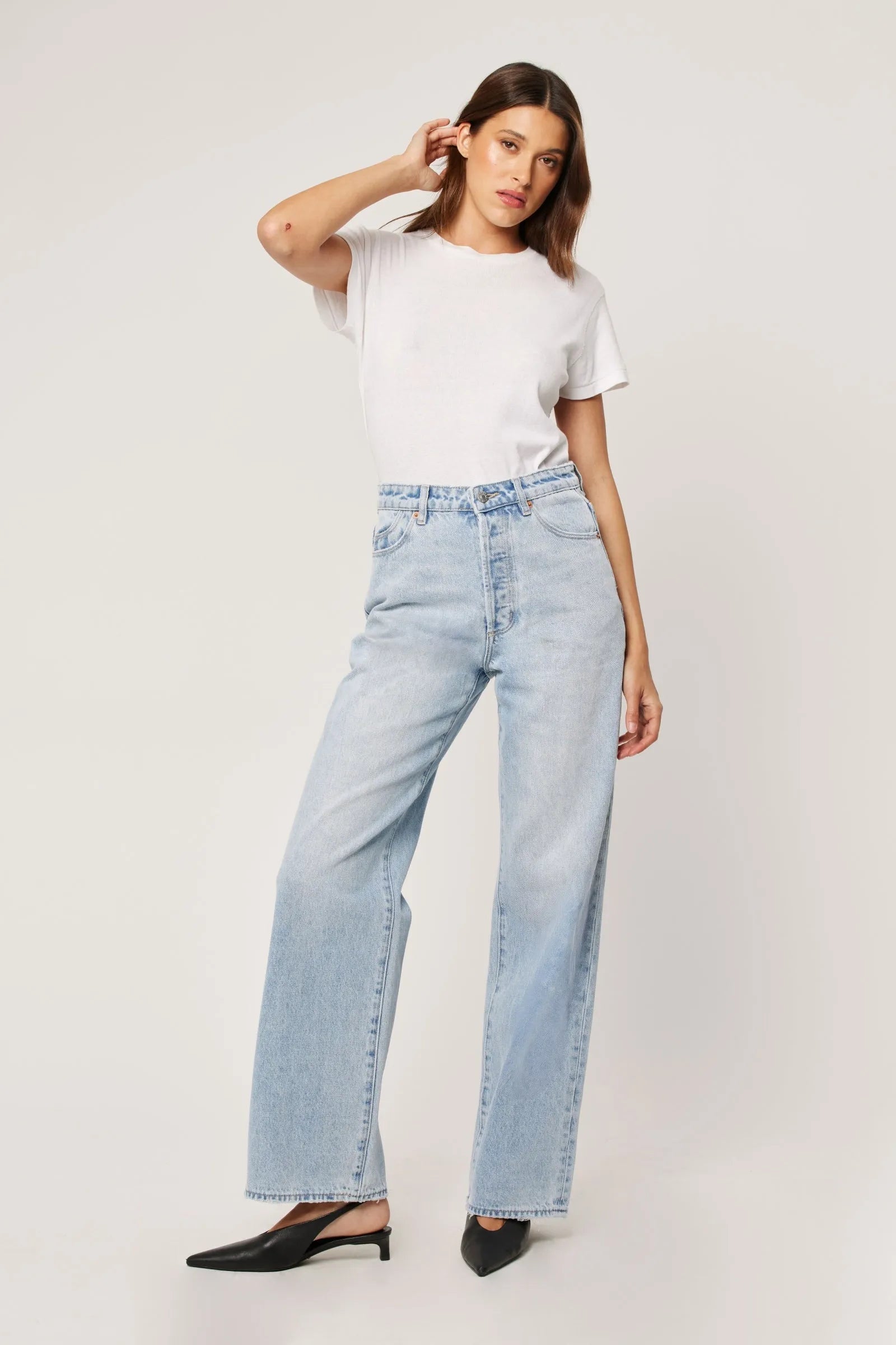 Rollas Stevie Relaxed Long Beach Denim