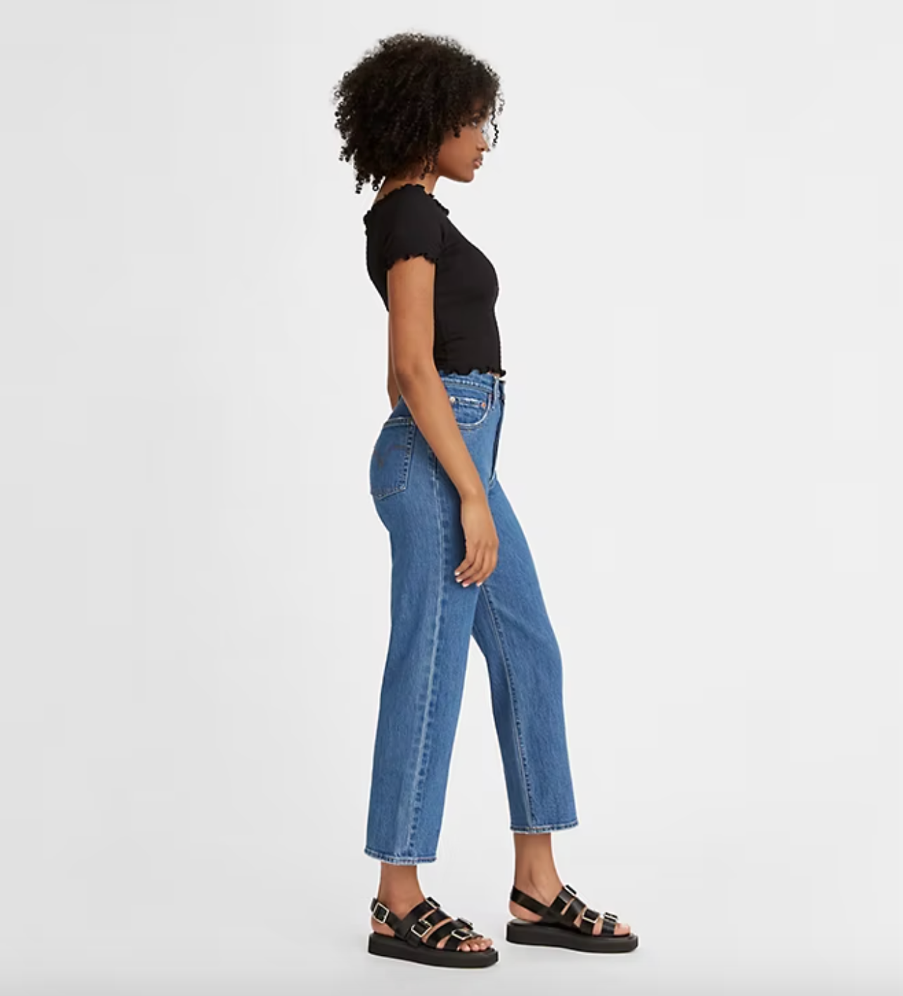 Levis Womens Ribcage Straight Ankle - Jazz Pop