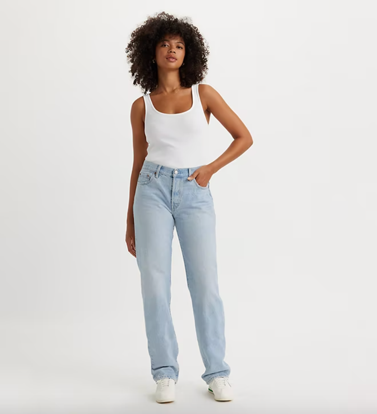 Levis top womens white on sale