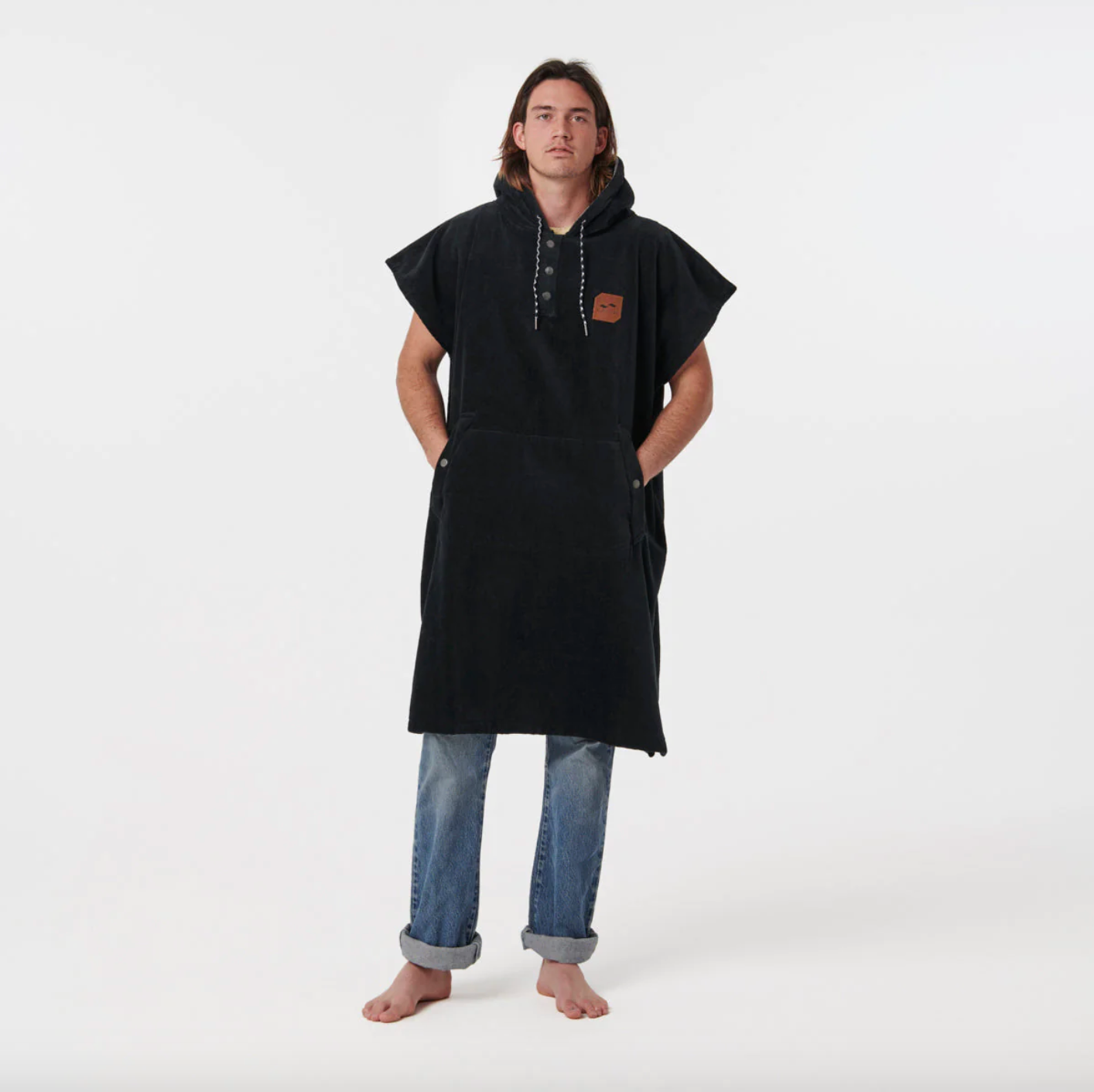 Slow Tide The Digs Changing Poncho Black Storm Surf Shop