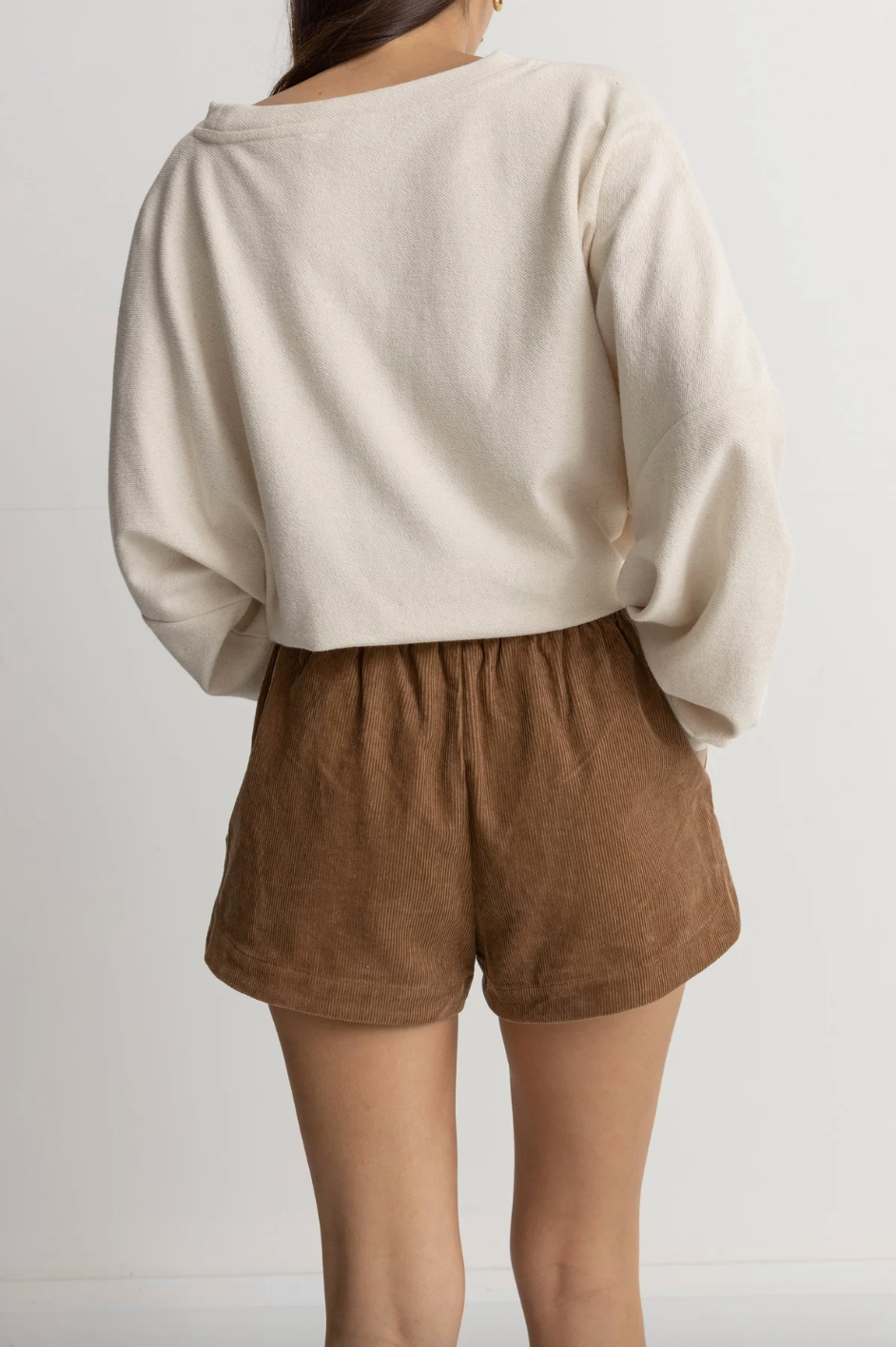 Rhythm Womens Mazzy Cord Shorts - Camel