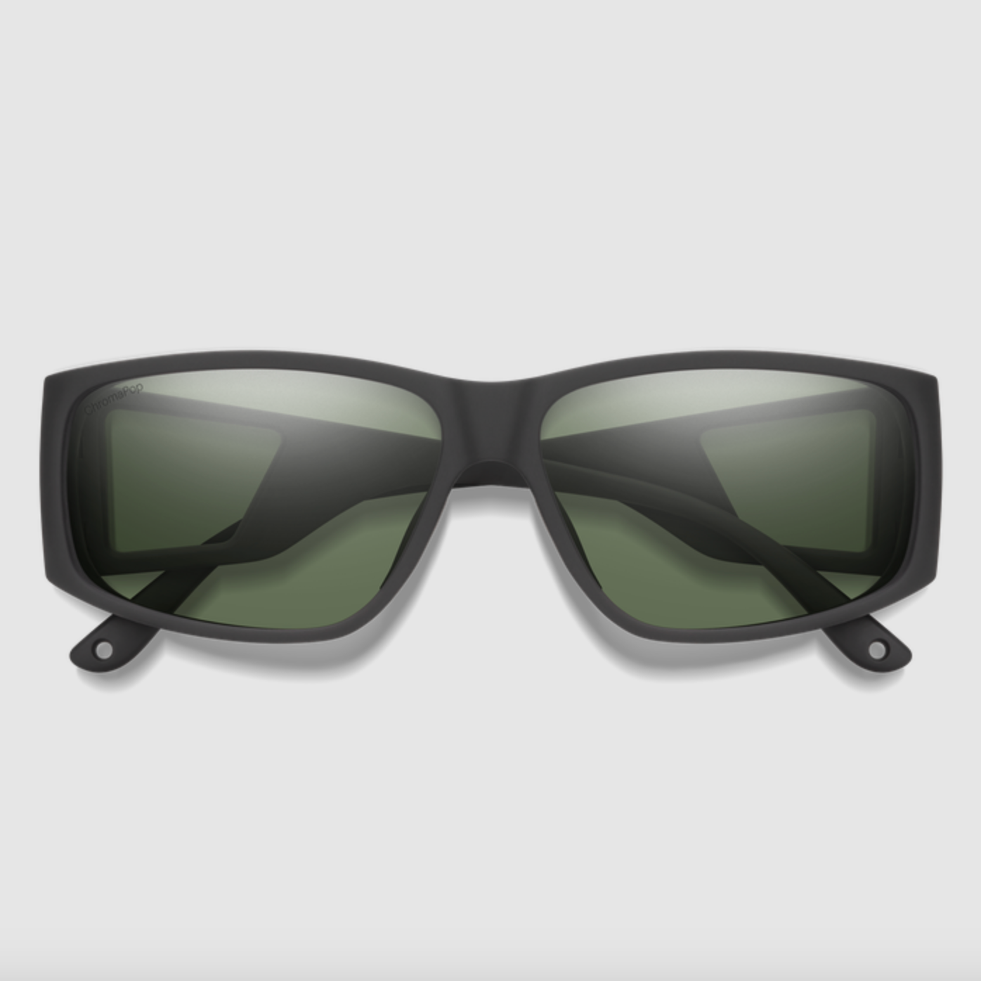 Smith Monroe Peak Matte Black ChromaPop Polarized Gray Green Sunglasses