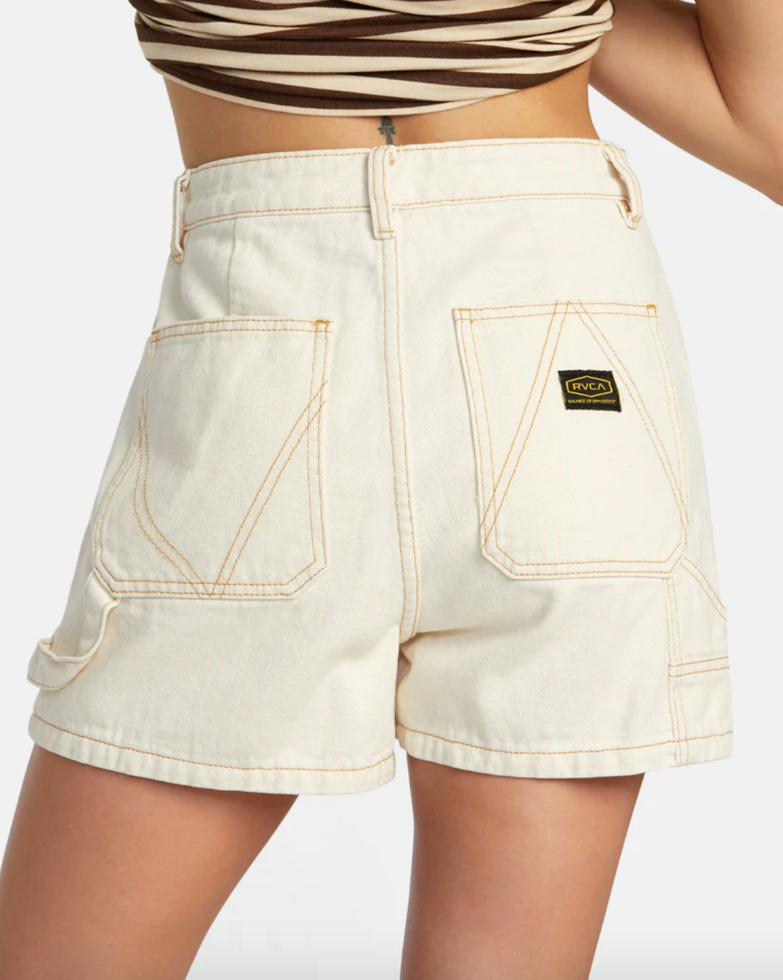 RVCA Womens Recession Denim Short - Natural