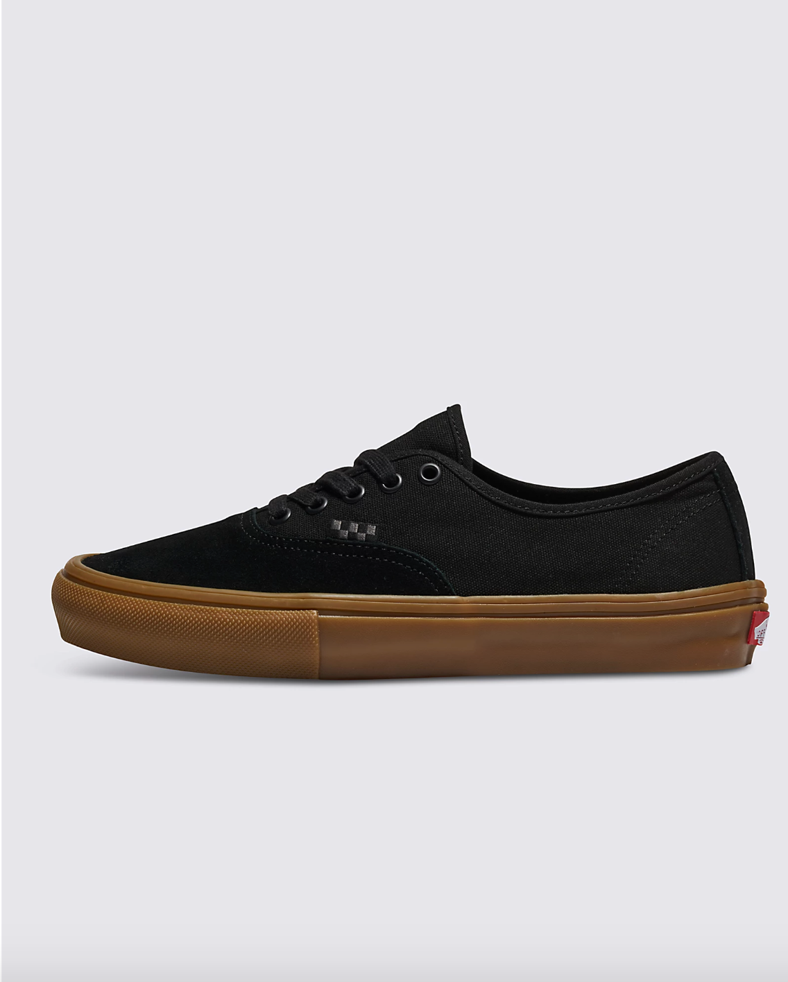 Black on black authentic vans hotsell