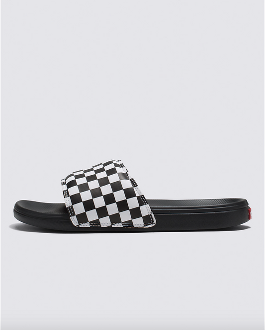 Vans La Costa Slide-On White/Black Checkerboard