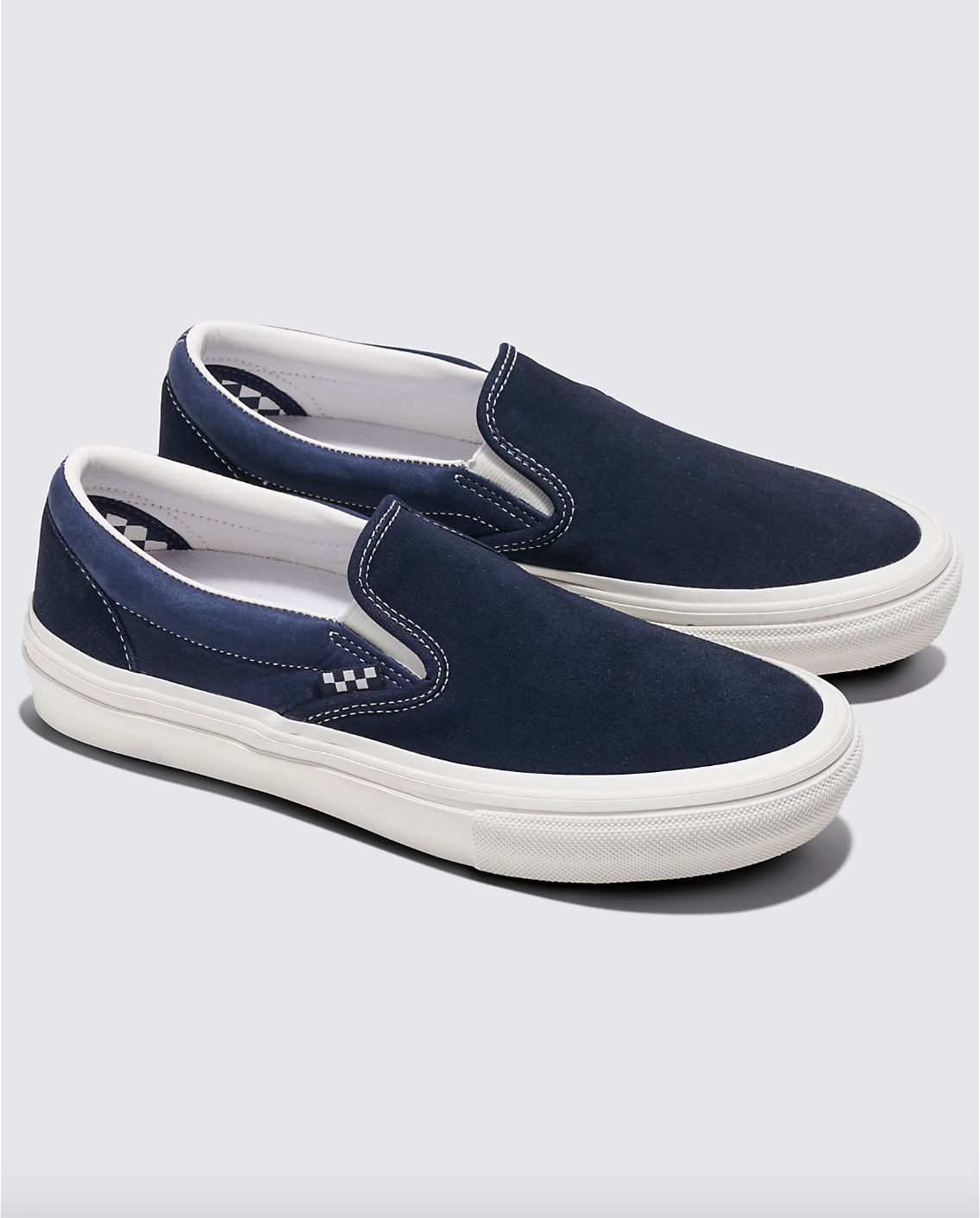 Slip on navy vans sales