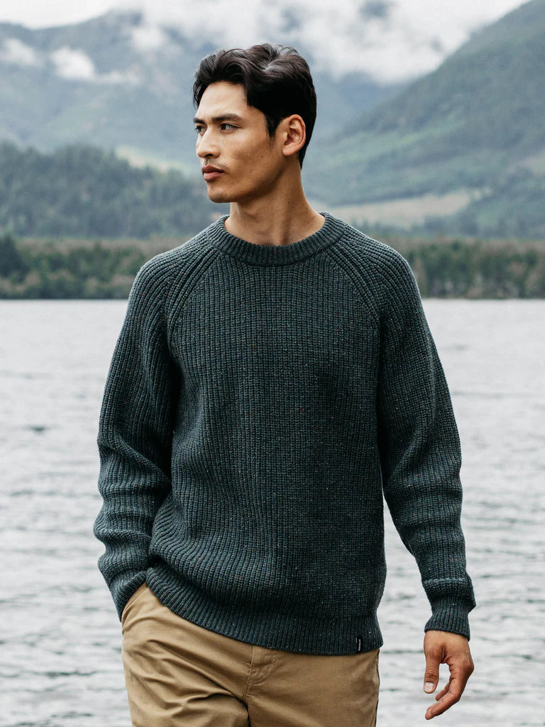 Finisterre Mens Mora Knit Jumper-Marine