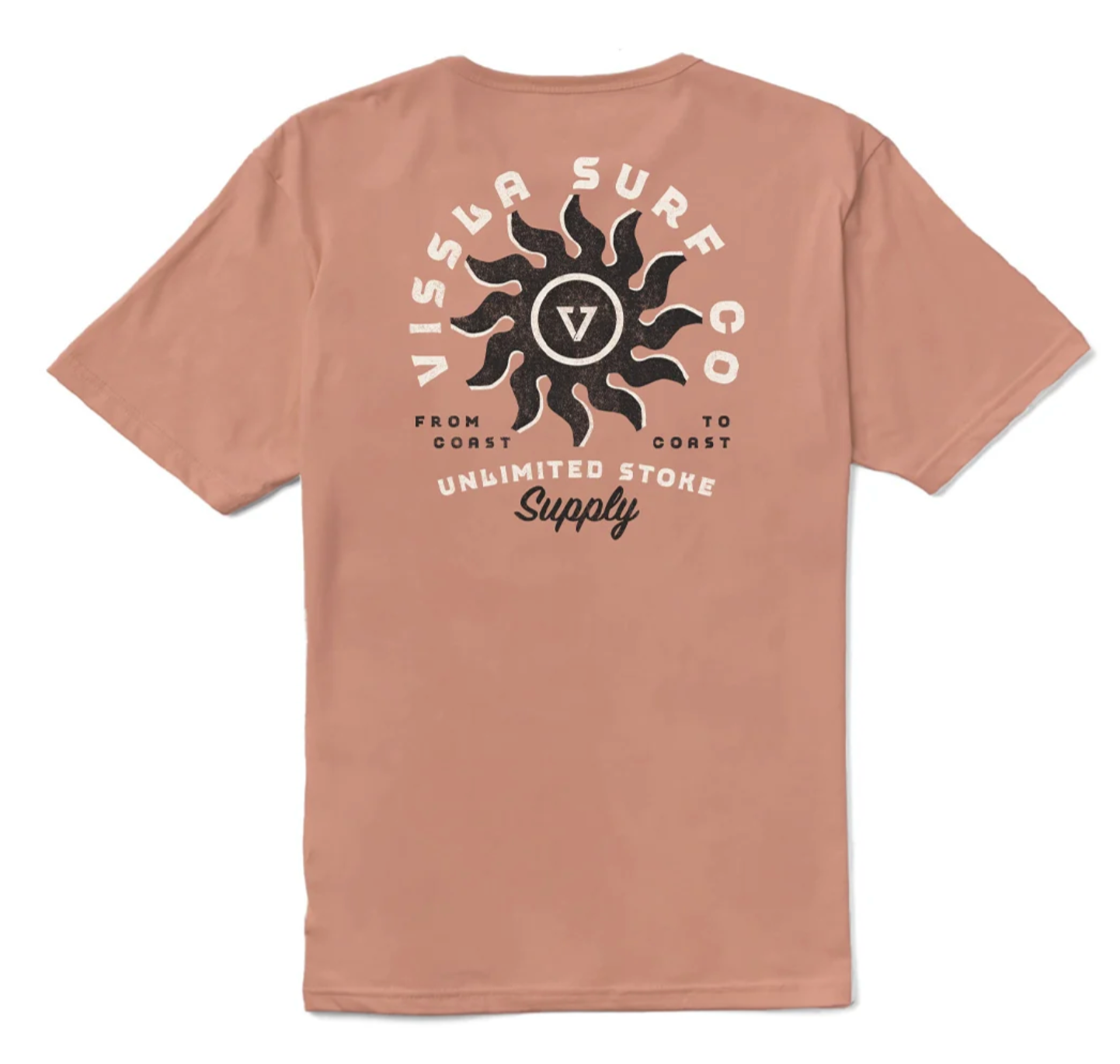 Vissla Spins Organic Tee - Papaya