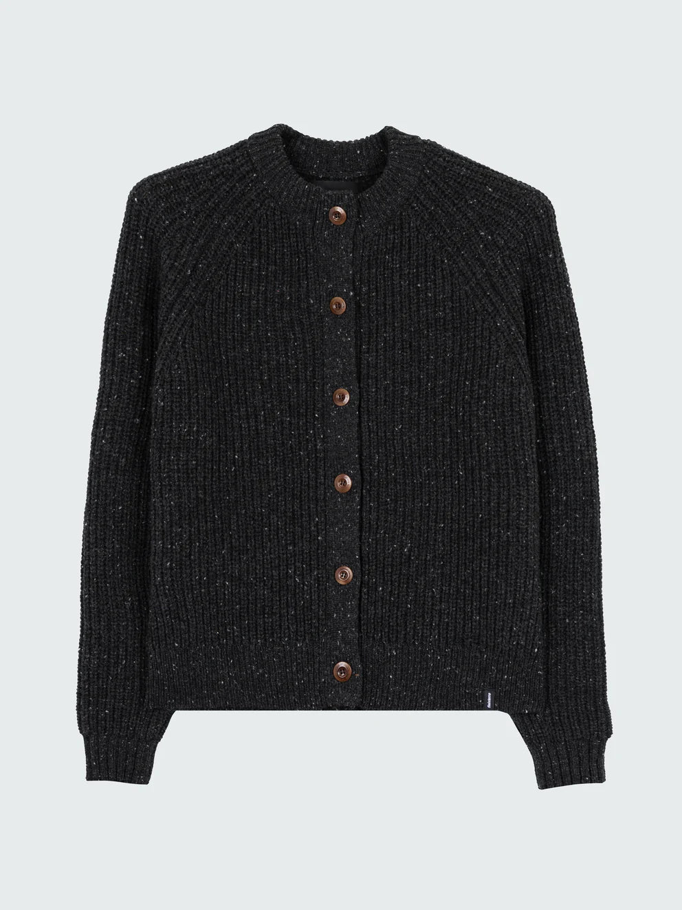 Finisterre Mora Crewneck Cardigan - Raven