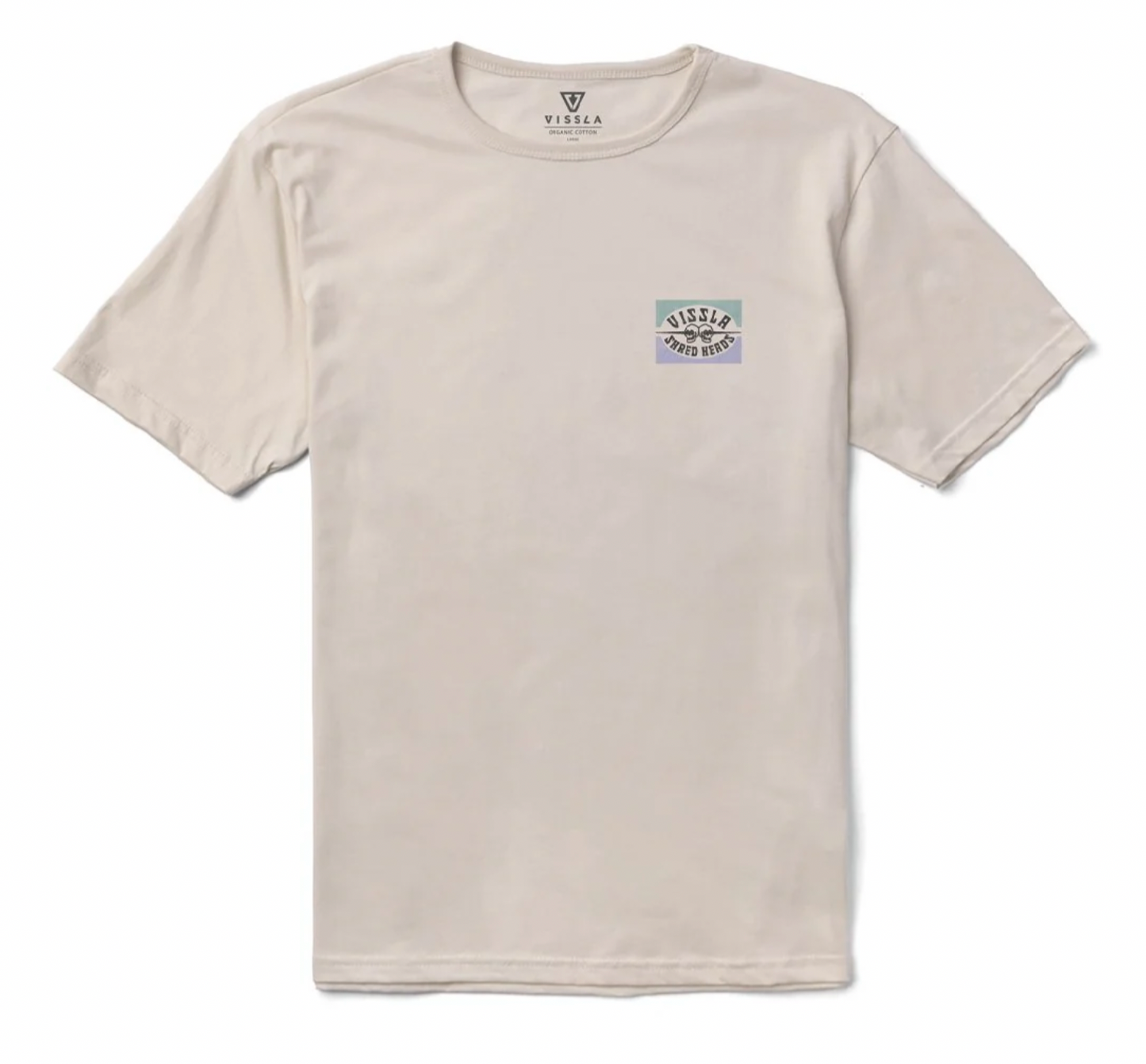 Vissla Shred Heads Organic Tee - Bone