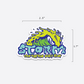 Storm Slime Wave Sticker Mini - Teal