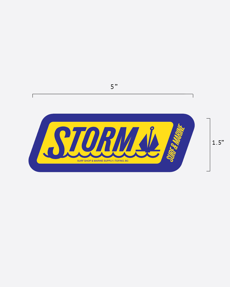 Storm Marine & Surf Supply Sticker