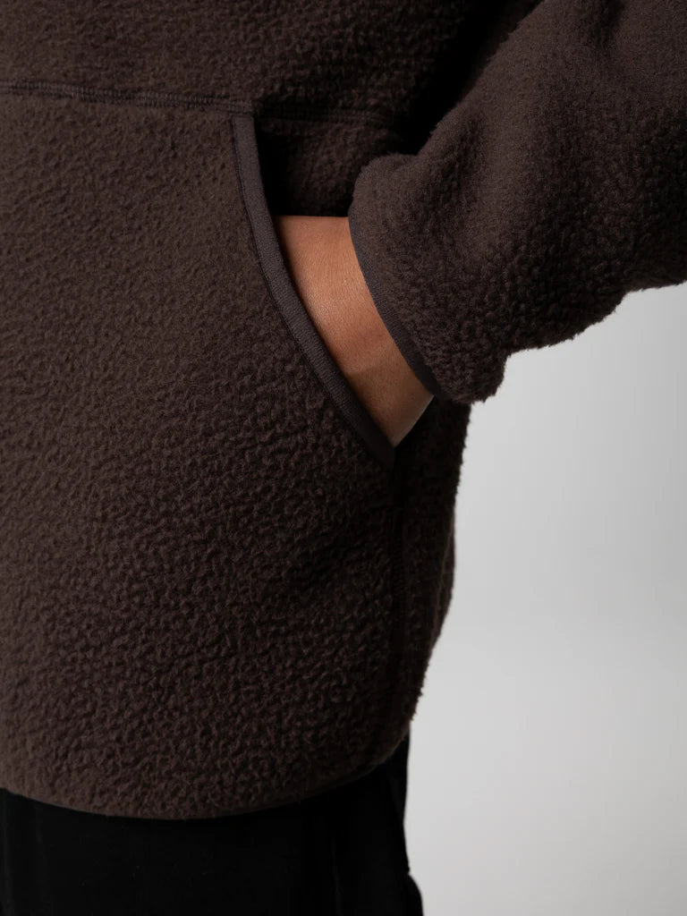 Finisterre Bolster Full Zip Fleece-Burnt Umber/Olive