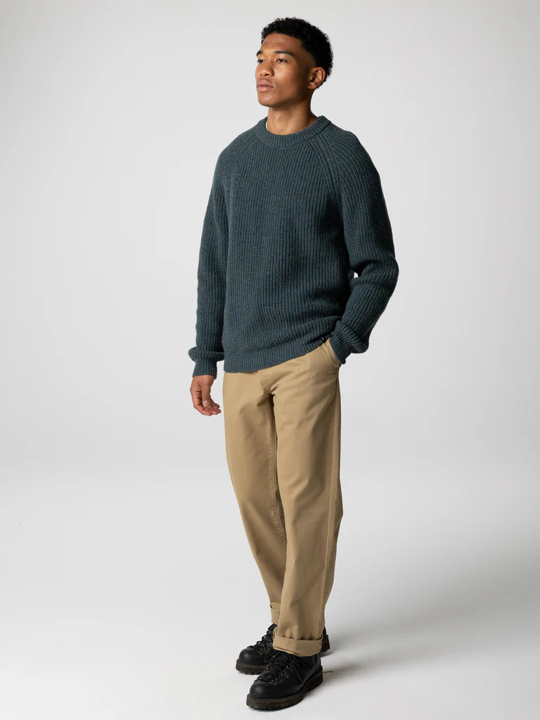 Finisterre Mens Mora Knit Jumper-Marine