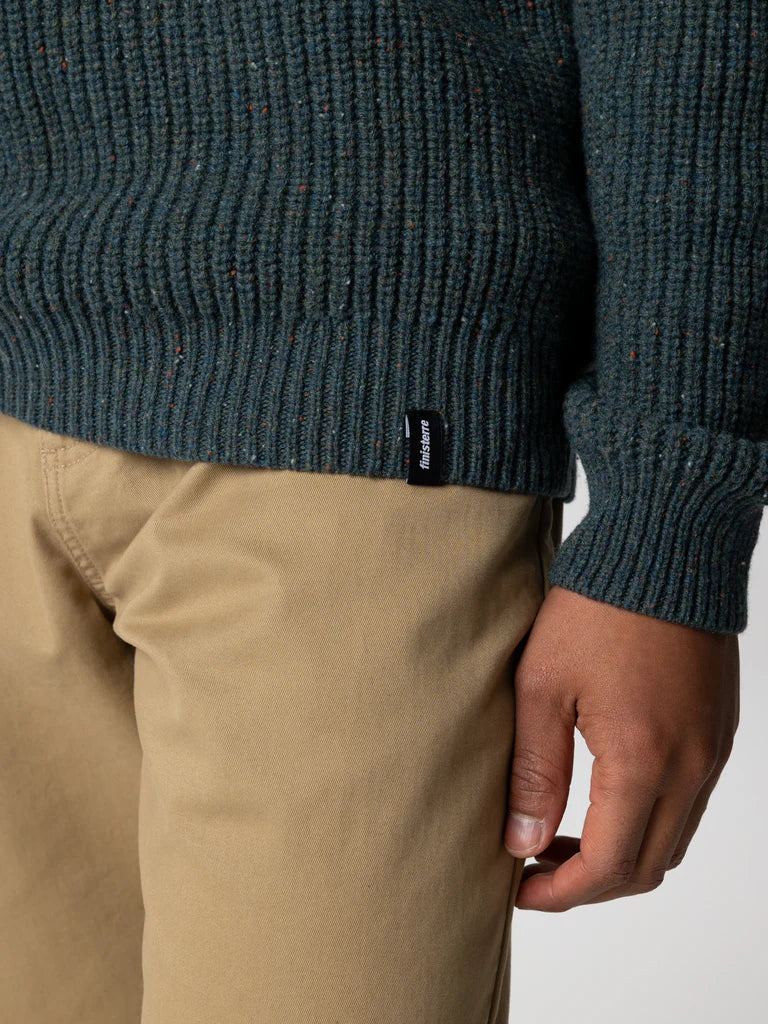 Finisterre Mens Mora Knit Jumper-Marine