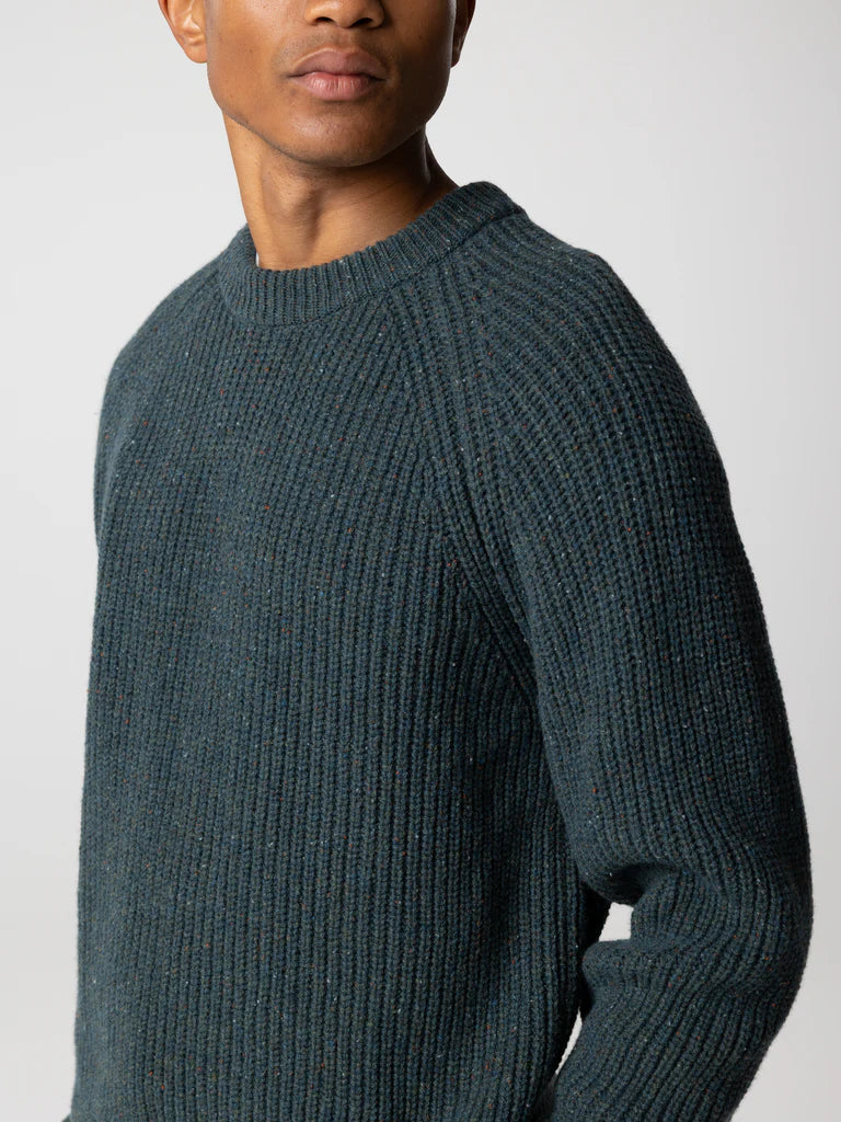 Finisterre Mens Mora Knit Jumper-Marine