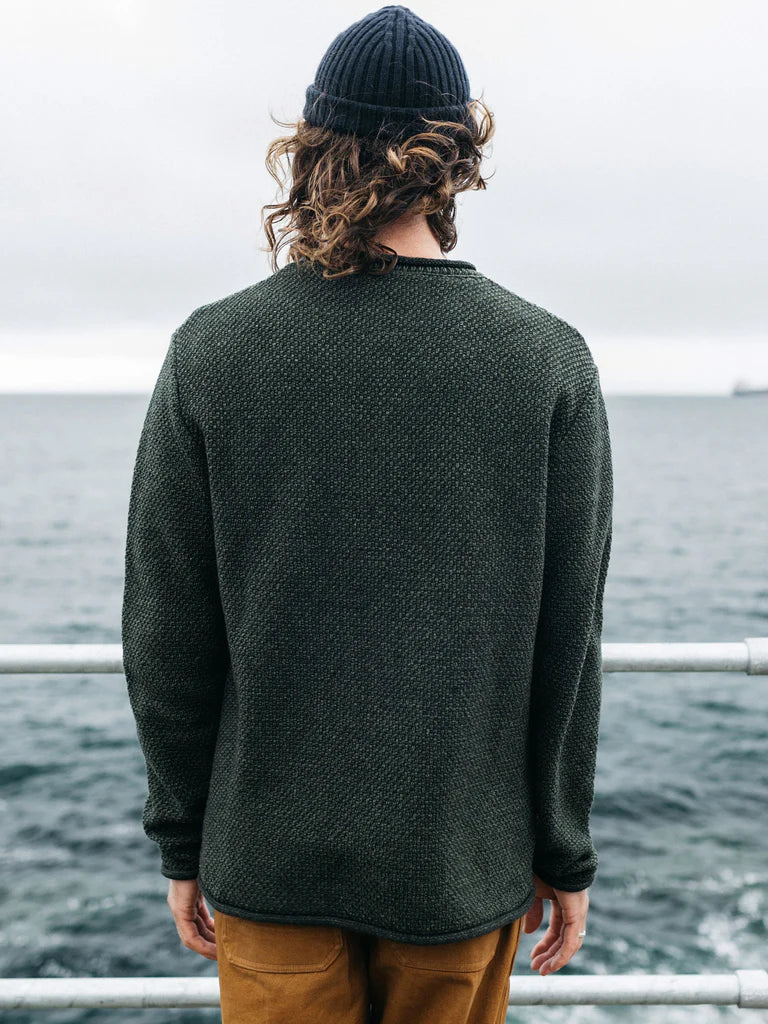 Finisterre Barents Sweater-Olive