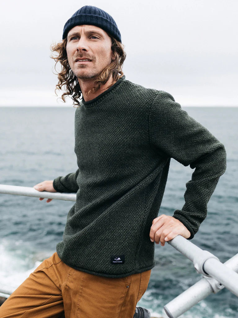 Finisterre Barents Sweater-Olive