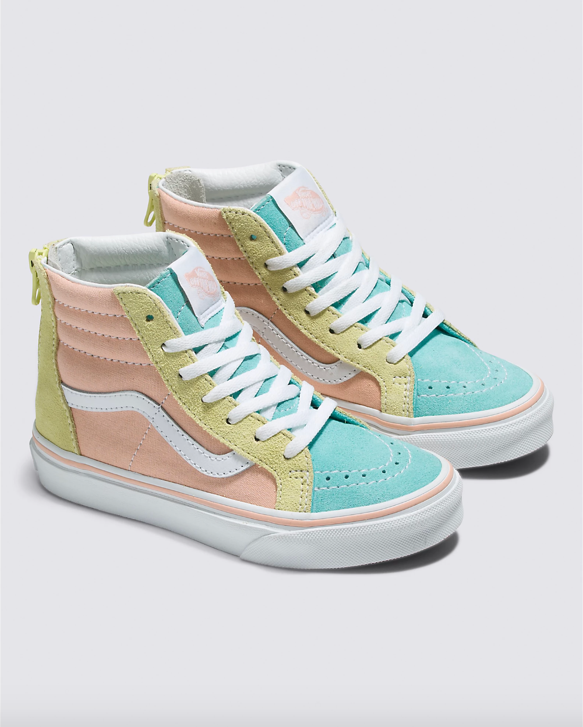 High top white vans kids cheap