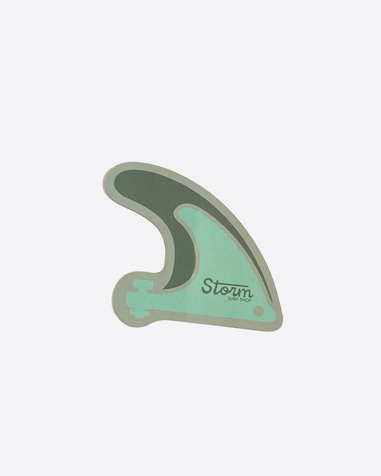 Storm Skeg Sticker - Green