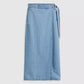 Levis Column Wrap Skirt - Wrapped in Blue