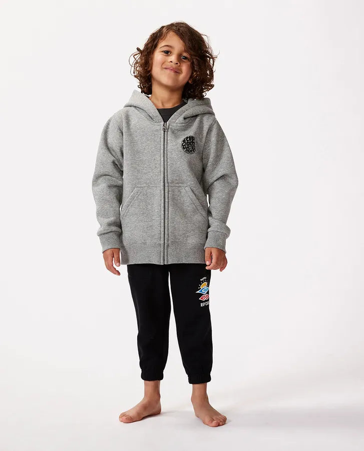 Rip Curl Boys Wetsuit Icon Zip Up - Grey Marle