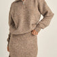 Rhythm Womens Quinn Knit 1/3 Zip