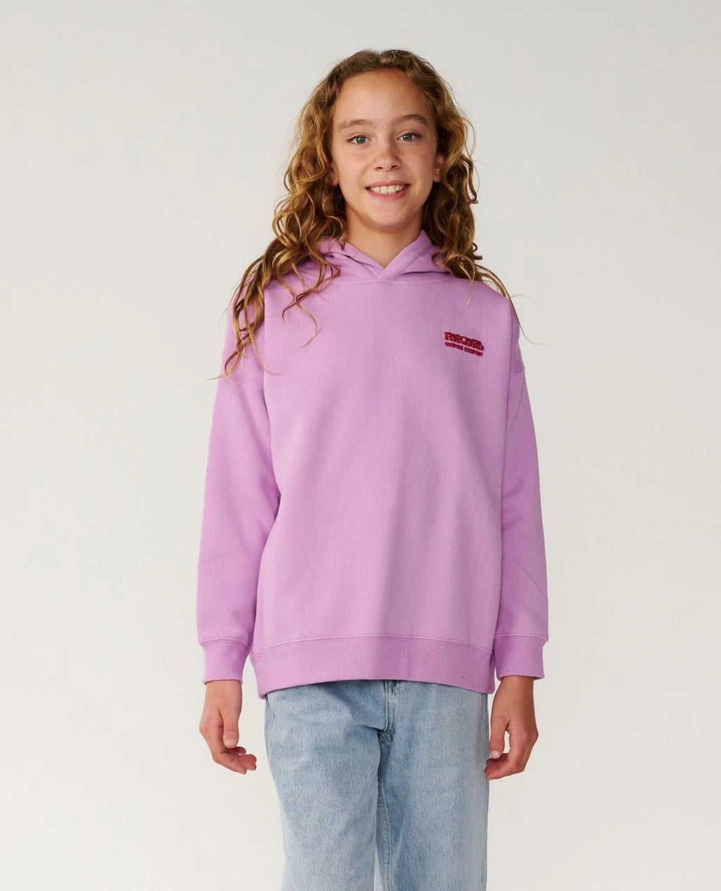 Rip Curl Girls Surf Puff Heritage Hood - Bright Lilac
