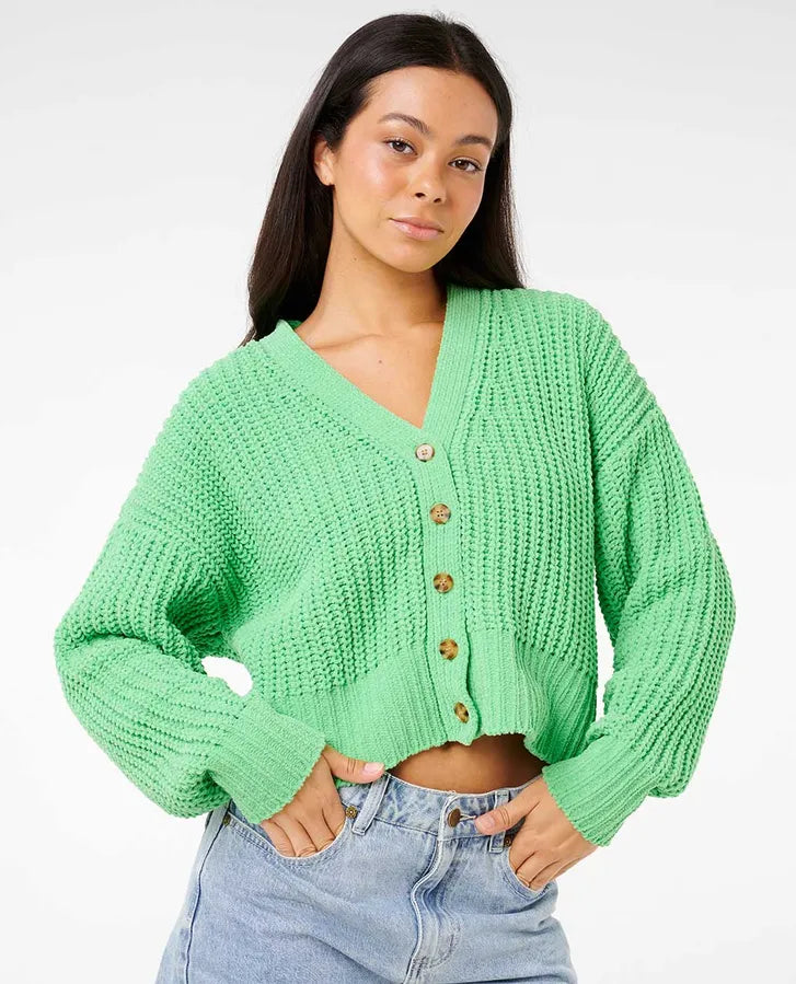 Rip Curl Neon Isles Cardigan - Irish Green
