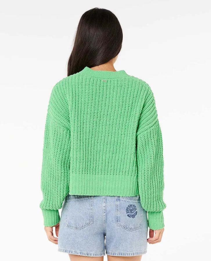 Rip Curl Neon Isles Cardigan - Irish Green