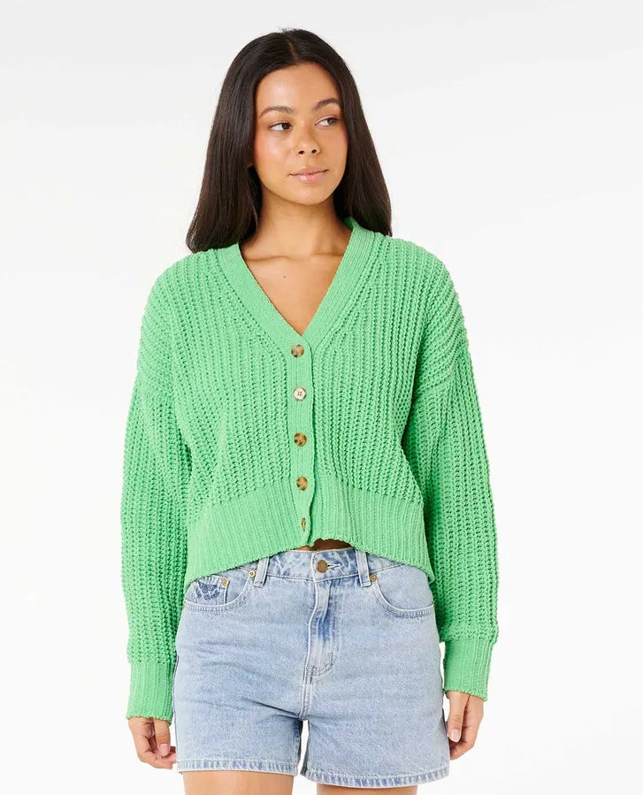 Rip Curl Neon Isles Cardigan - Irish Green