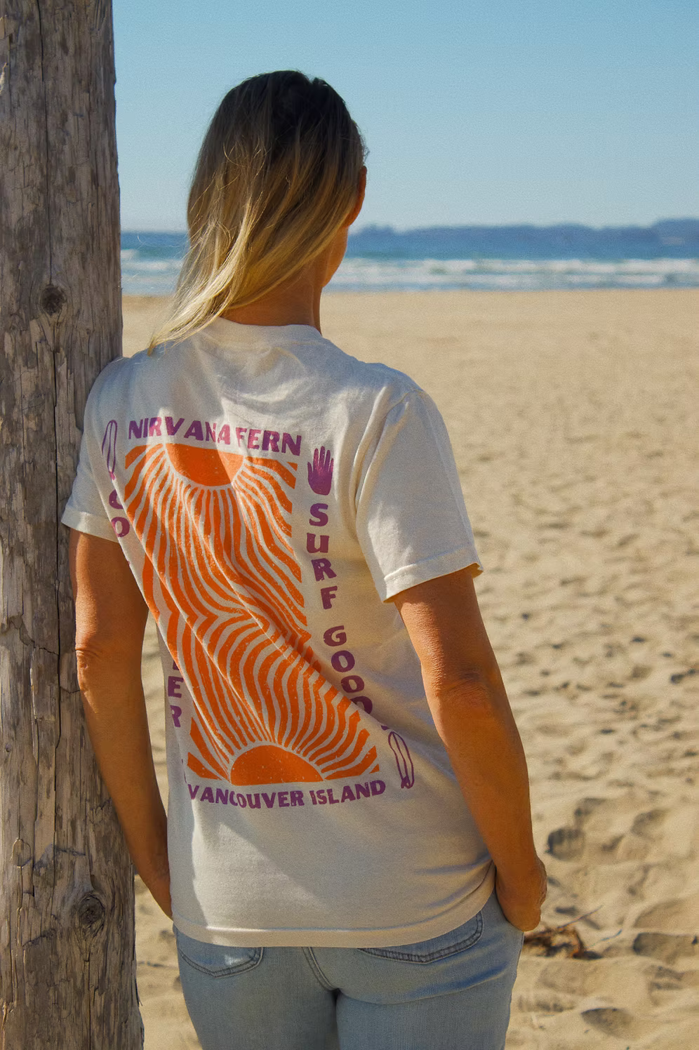 Nirvana Fern Paradise Tee - Cream