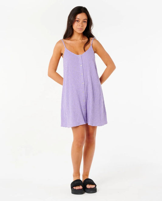 Rip Curl Premium Surf Check Cover Up - Purple