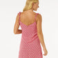 Rip Curl Cala Mayor Mini Tie Dress - Red