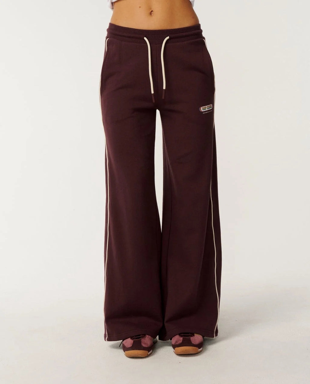 Rip Curl Since 1969 Wide Leg Track Pant - Fudge