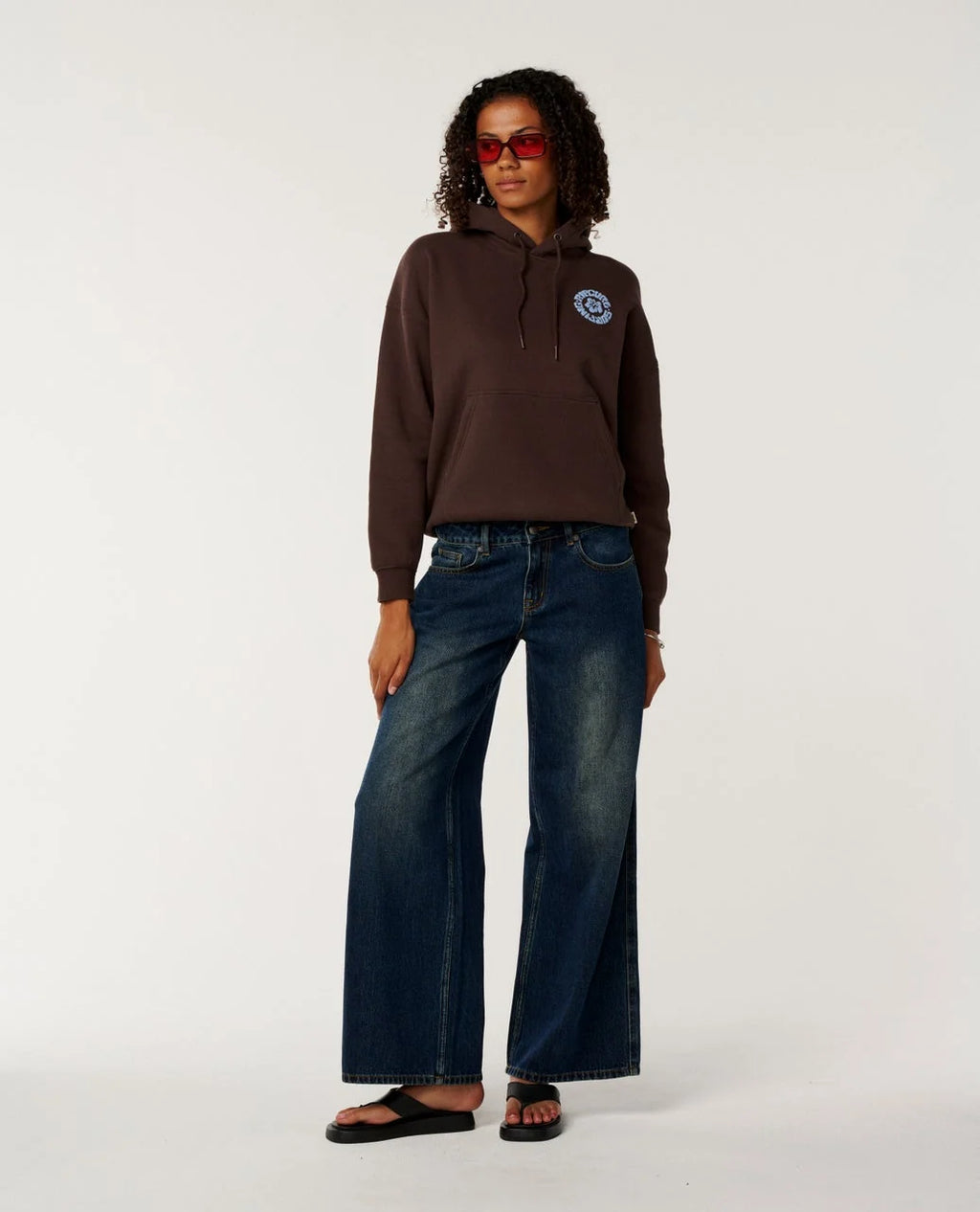 Rip Curl Surf Puff Heritage Hood - Brown