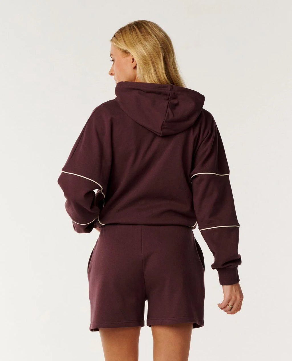 Rip Curl Since 1969 Drop Shoulder Zip Sweater - Fudge