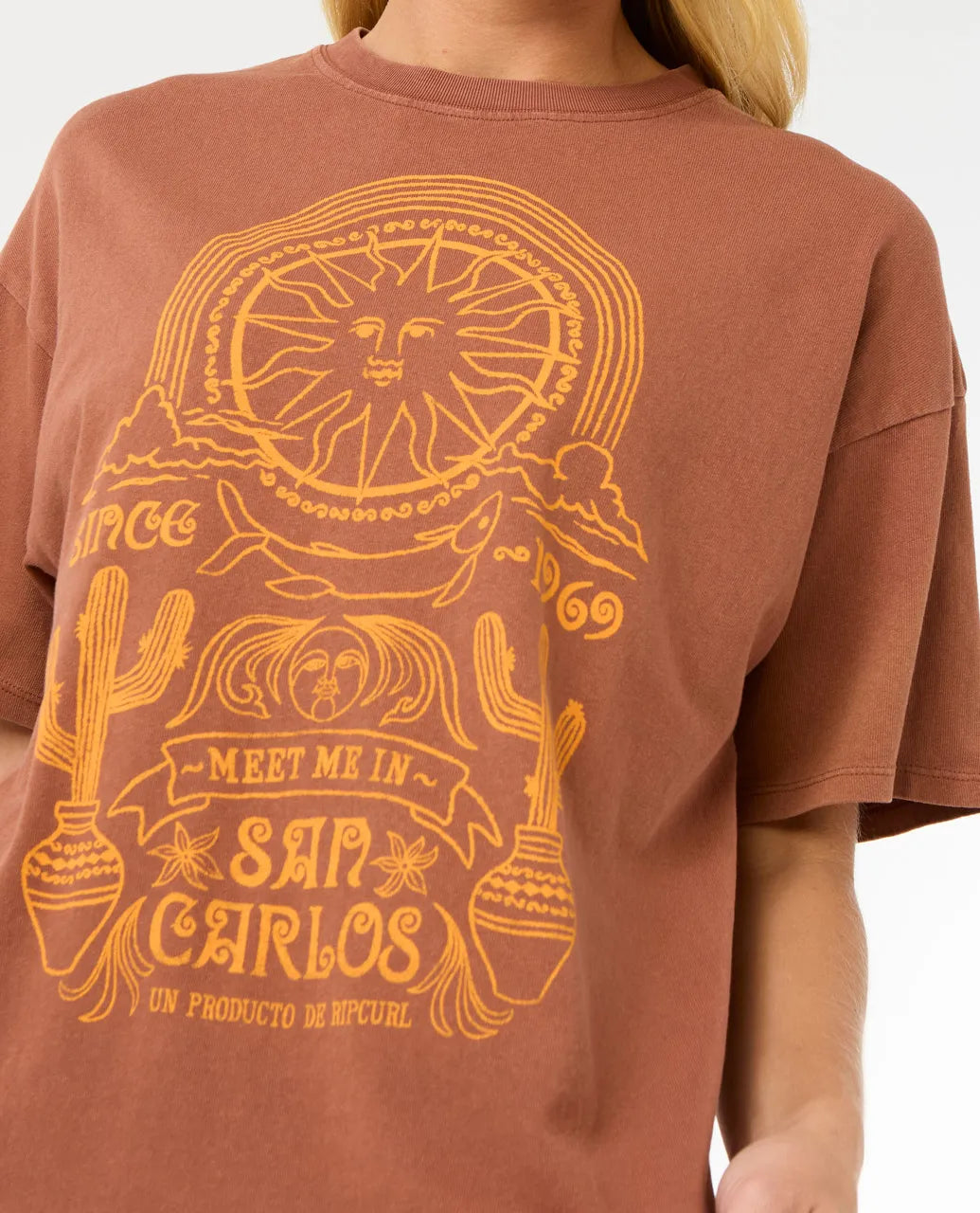 Rip Curl San Carlos Heritage Tee Brown