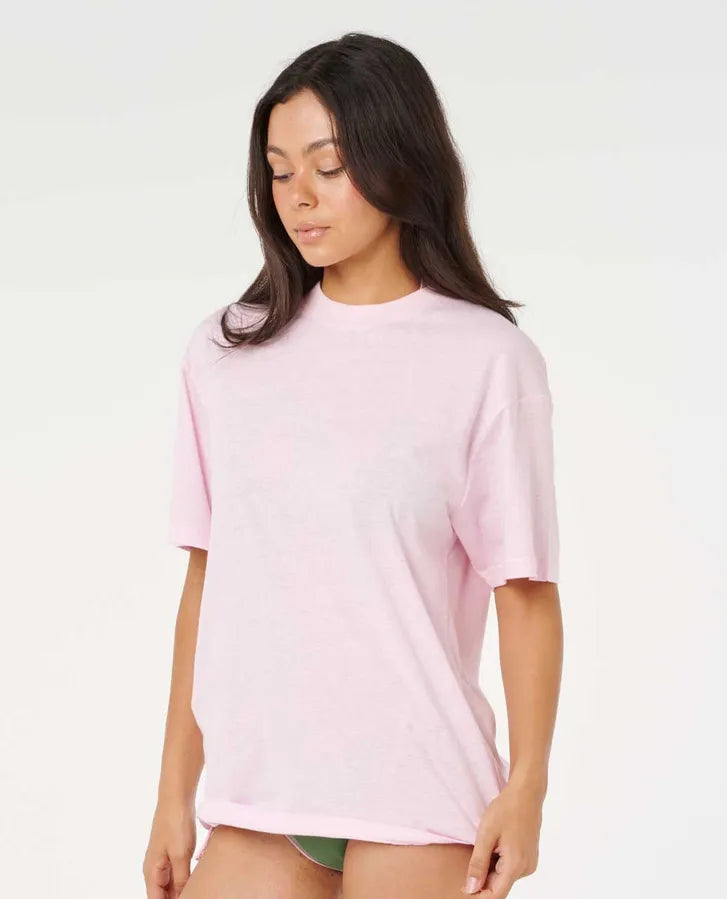 Rip Curl Stephanie Gilmore Sol OG SS Tee - Light Mauve
