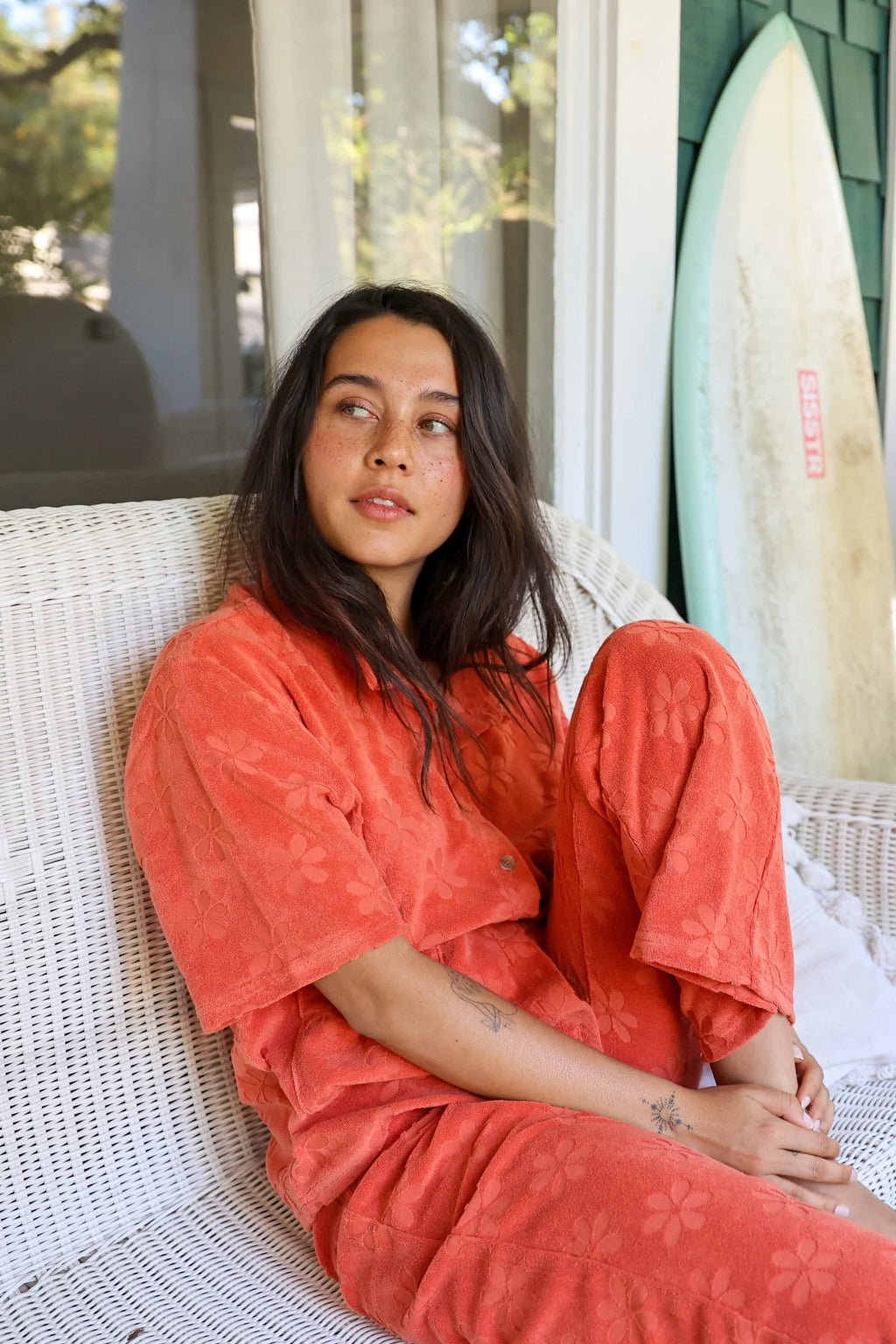 Sisstr Love Struck Short Sleeve Knit - Cayenne