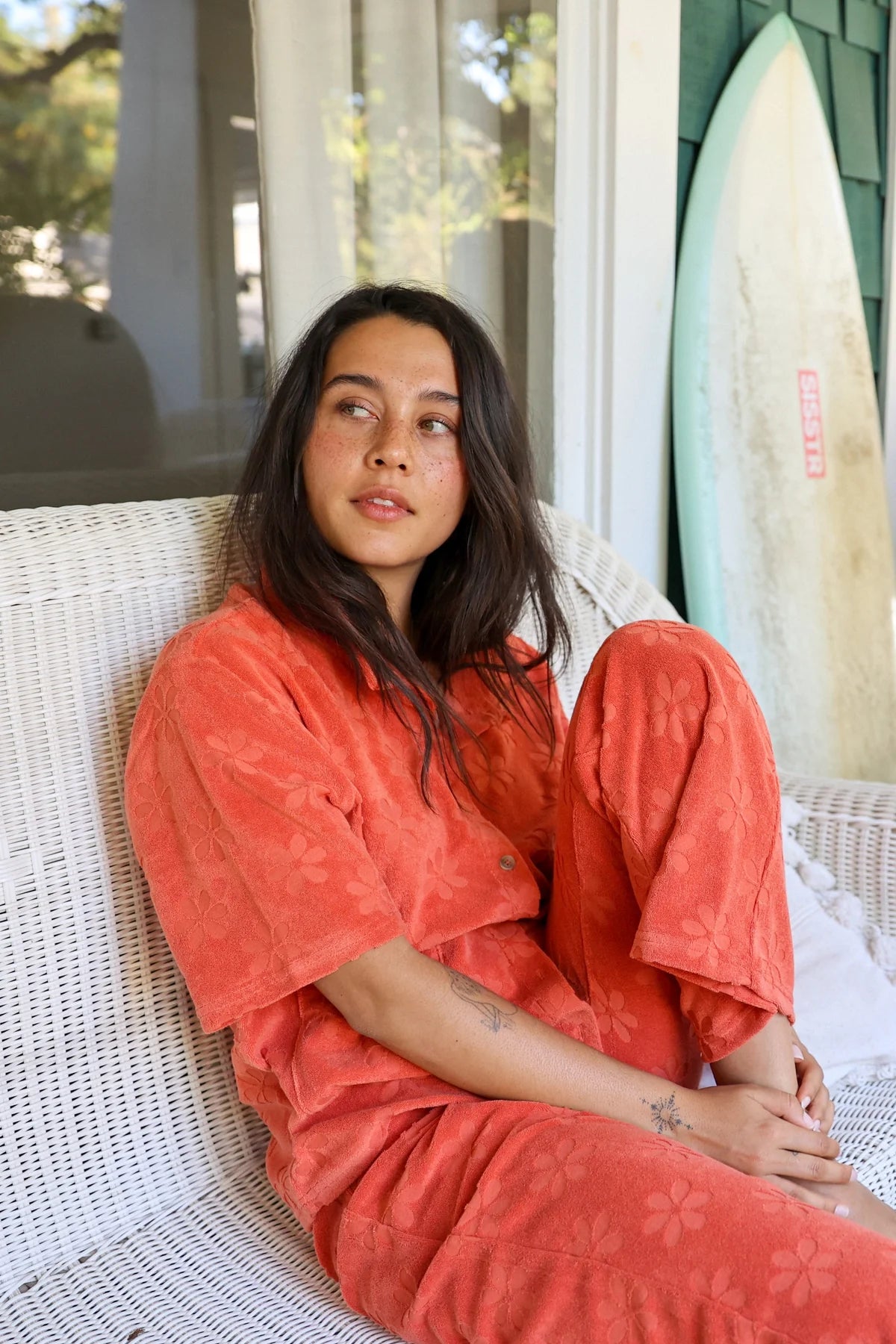 Sisstr Love Struck Short Sleeve Knit - Cayenne