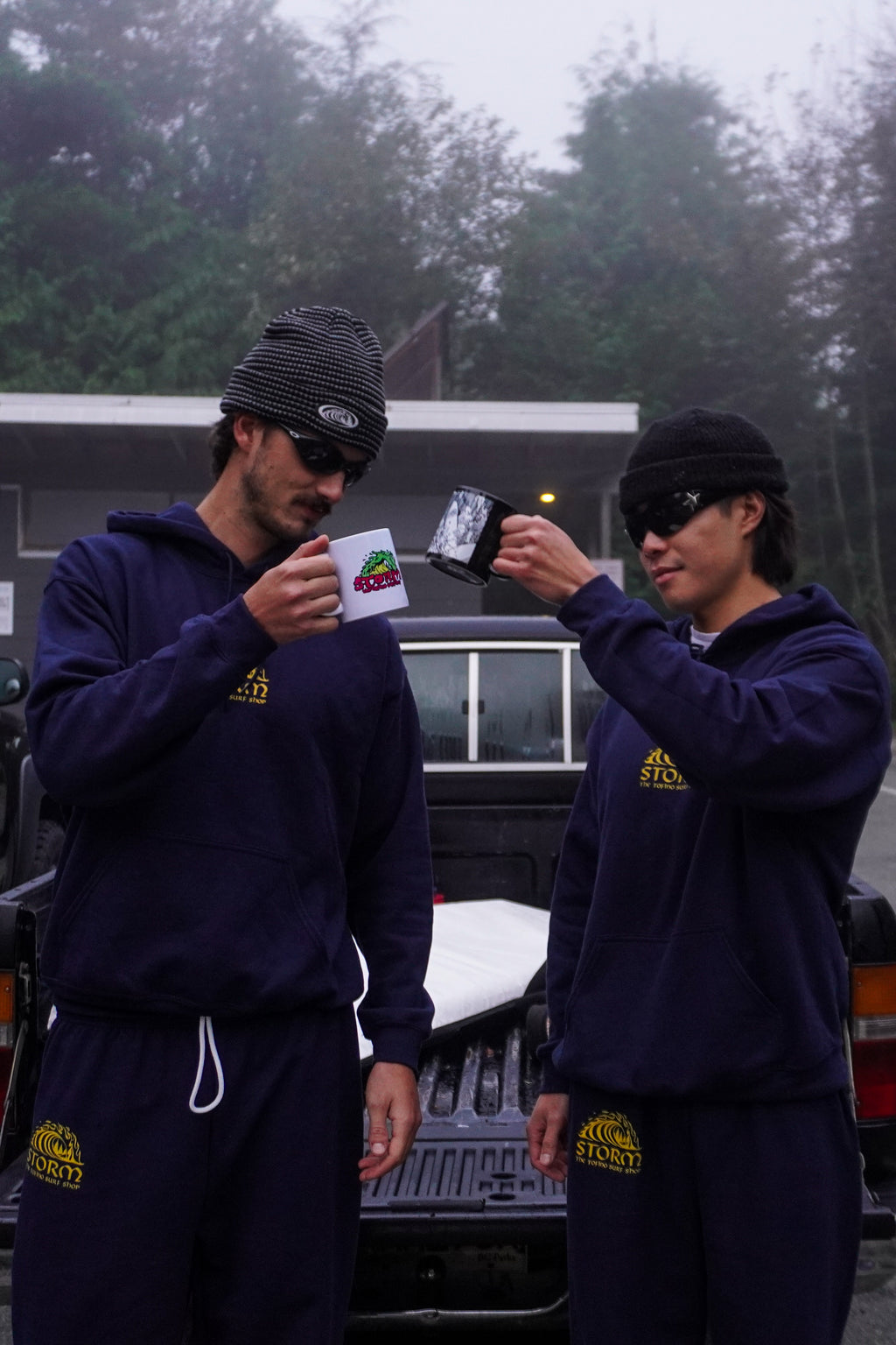 Storm Staples Classic Wave Sweatpants - Navy